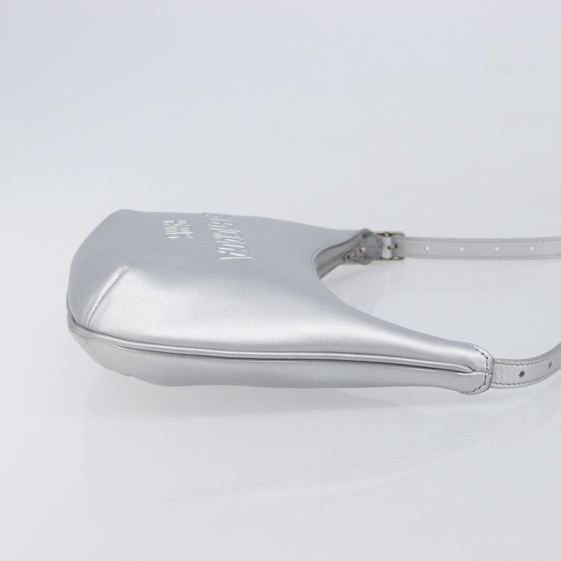 Balenciaga Mary Kate Sling Leather Silver Bag
