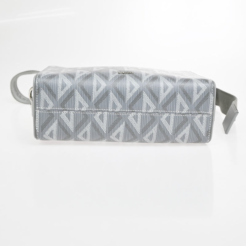 Christian Dior Lingot Messenger Cd Diamond Coated Canvas Gray