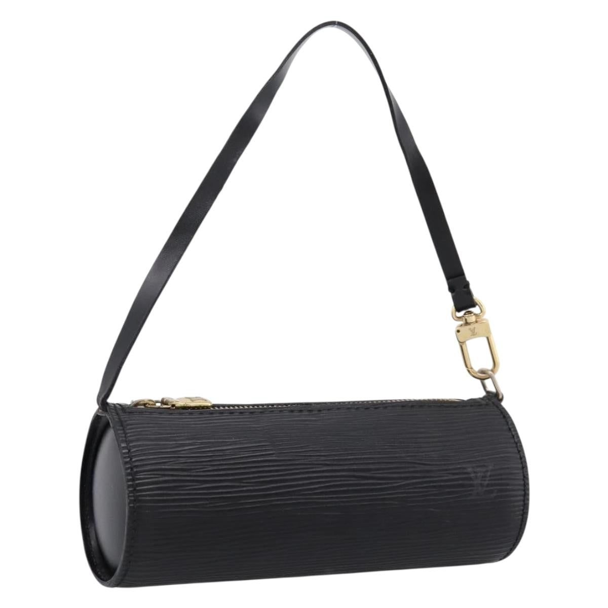 Louis Vuitton Soufflot Pochette Epi Leather Black Bag