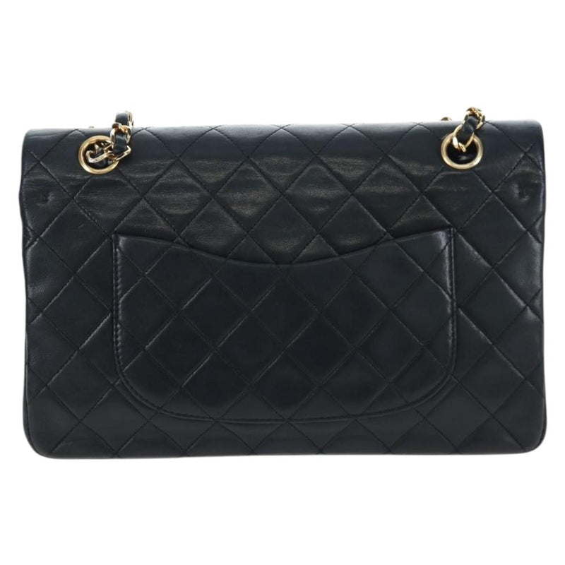 Chanel Timeless - Classic Double Flap Quilted Lambskin Black Leather Bag