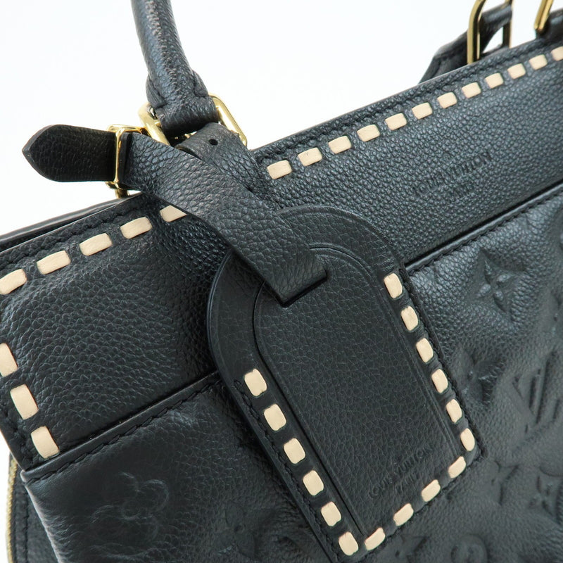 Louis Vuitton Vosges Whipstitch Monogram Empreinte Leather Black Bag