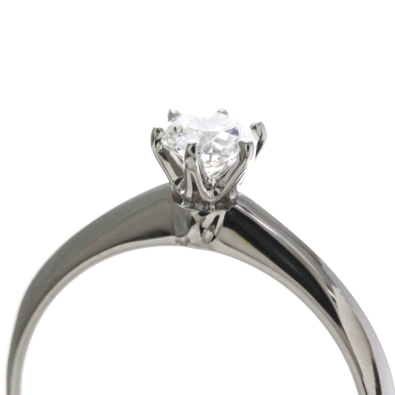 Tiffany & Co. Setting Solitaire Platinum With Rbc Diamond G-Vvs2 Silver Bijoux