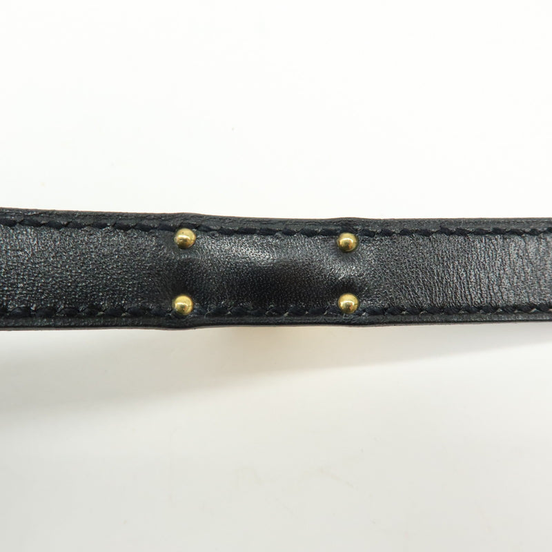 Hermes Kelly Double Tour Leather Black Bijoux