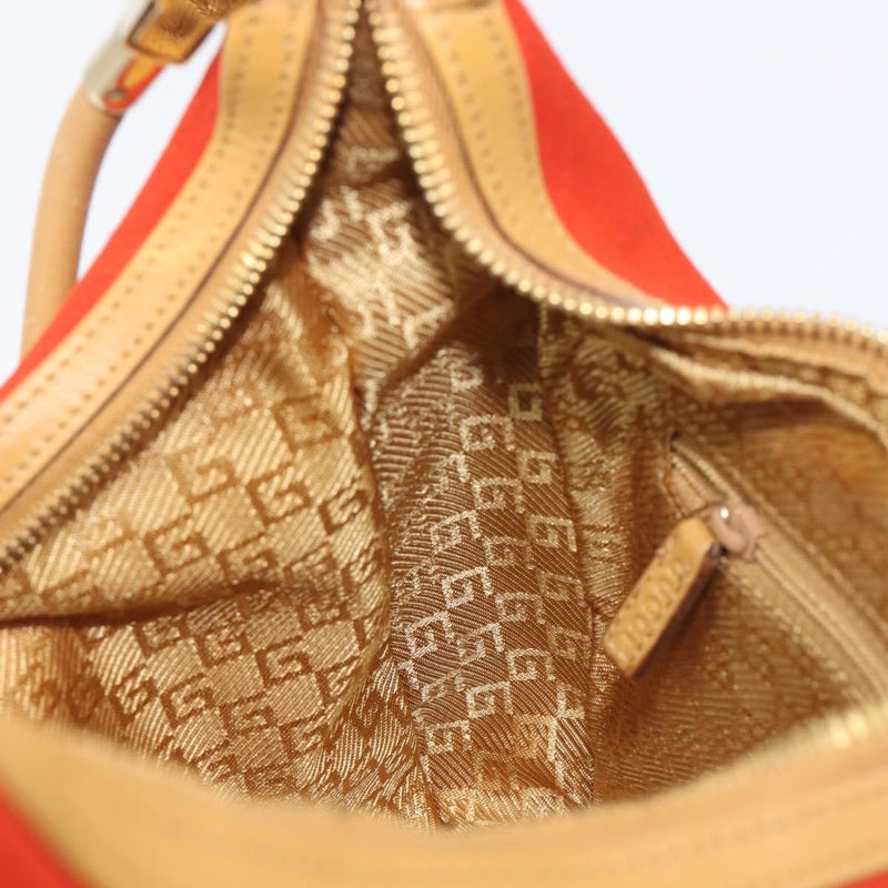 Gucci Vintage Zip Hobo Leather & Suede Red