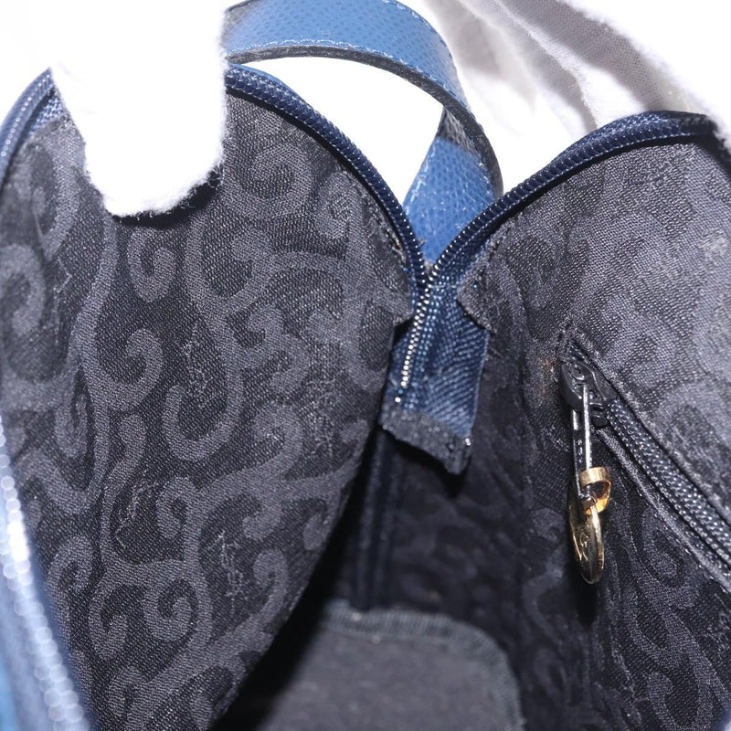 Saint Laurent Overseas Leather Navy Bag
