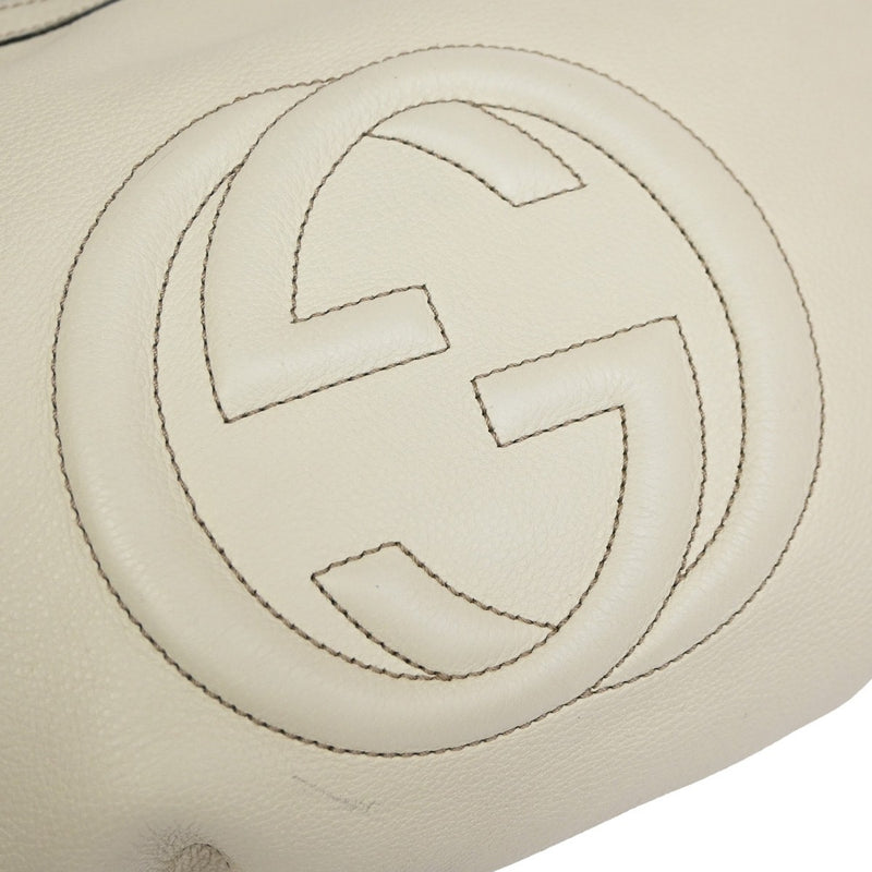Gucci Soho Messenger Leather White