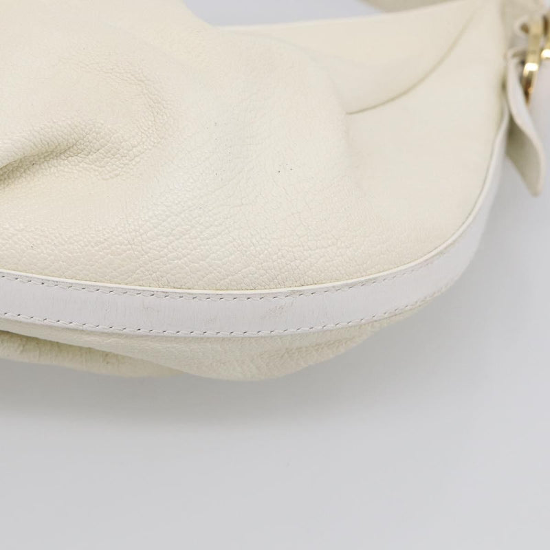 Bvlgari Shoulder Leather White Bag