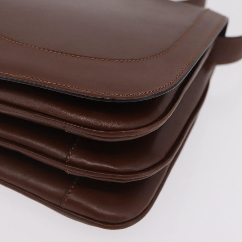 Celine Triomphe Leather Brown Bag