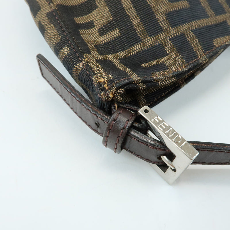 Fendi Flap Hobo Zucca Canvas Brown