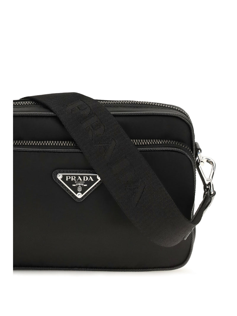 Prada Bandoliera Shoulder Bag — Black Recycled Polyamide