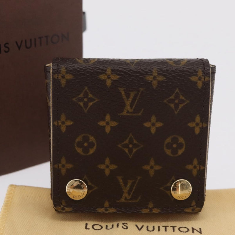 Louis Vuitton Folding Jewelry Case Monogram Canvas Brown Accessory