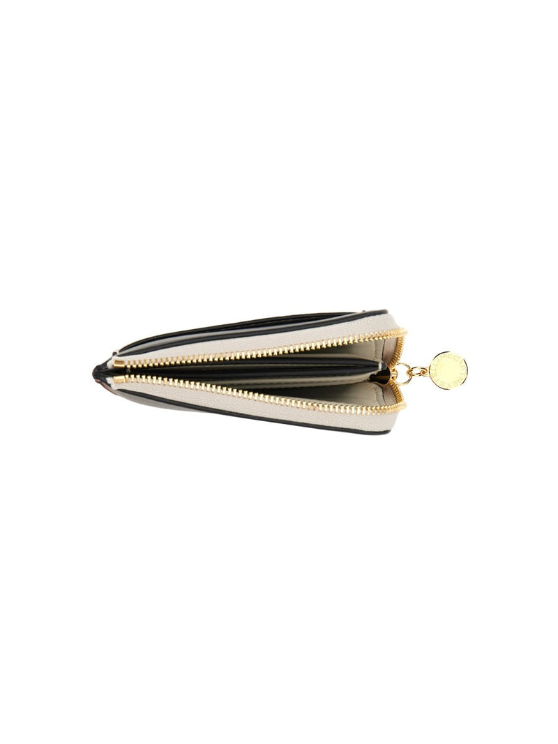 Stella Mccartney Zipped Wallet — Black Polyurethane