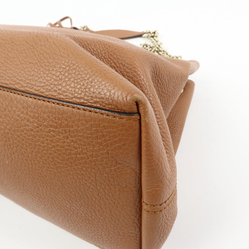Gucci Soho Chain Strap Leather Brown Bag