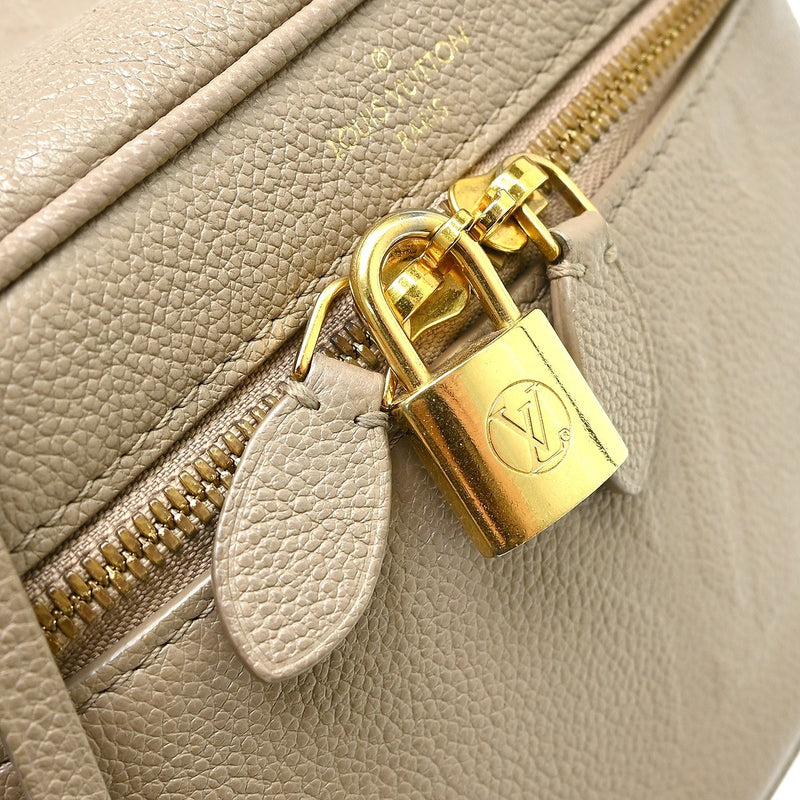 Louis Vuitton Vanity Monogram Empreinte Giant Beige Leather Bag