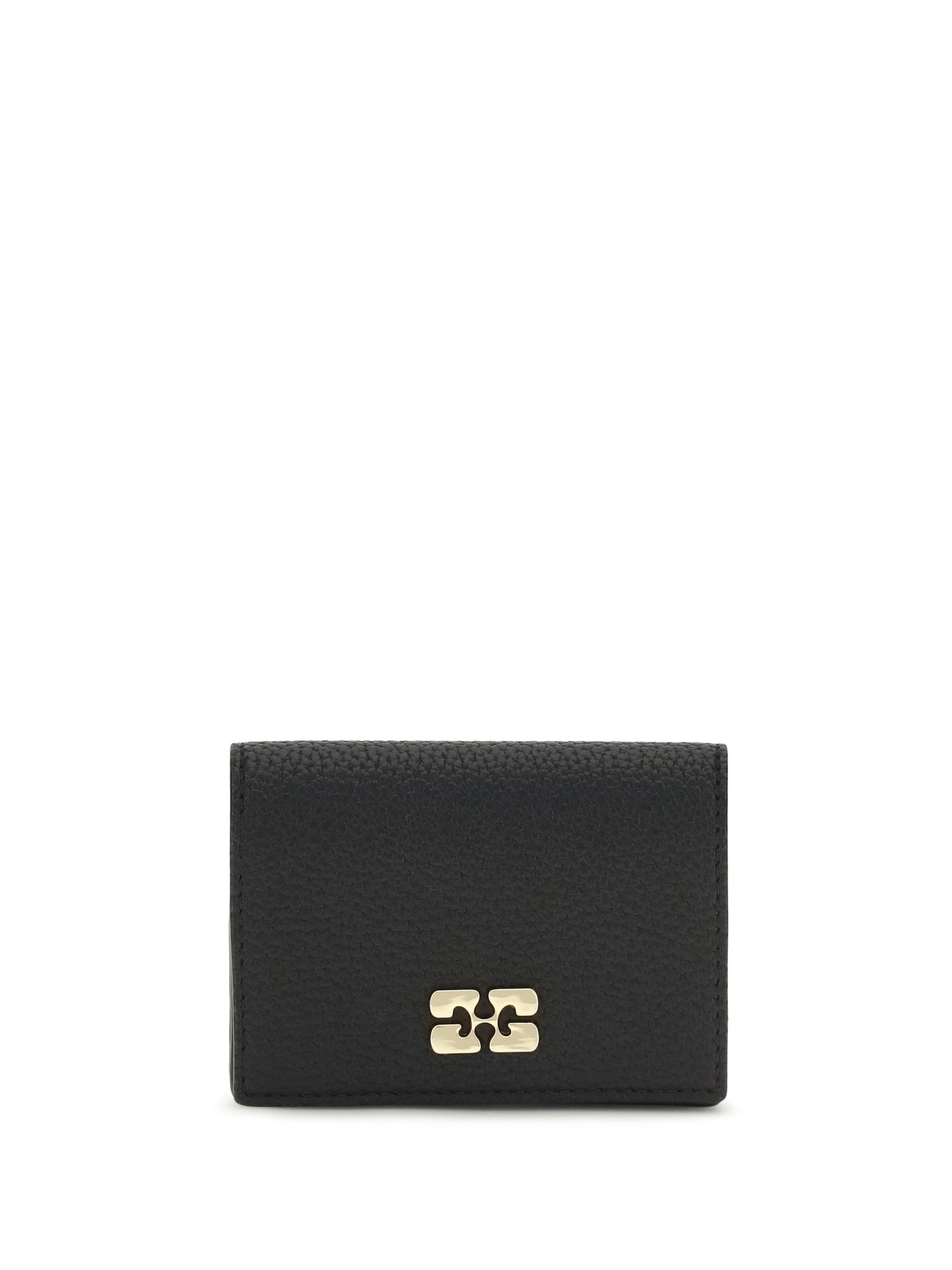 Ganni Bou Card Holder — Black Wallet