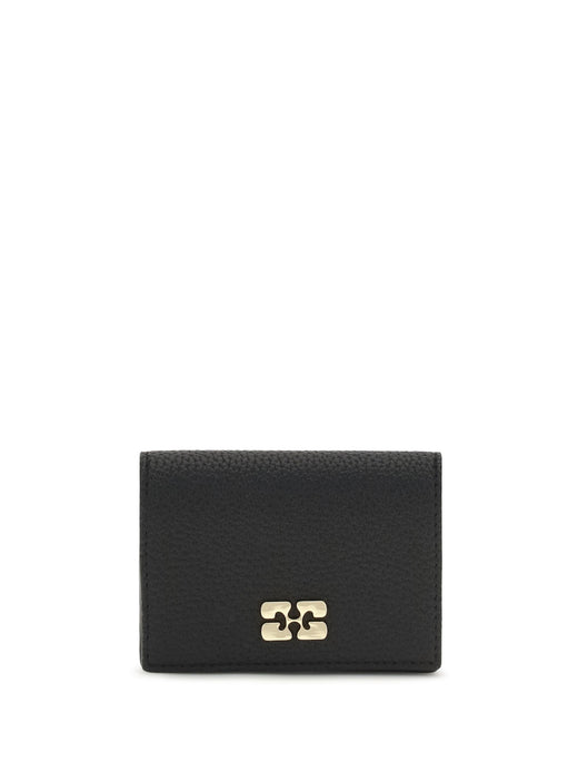 Ganni Bou Card Holder — Black Wallet