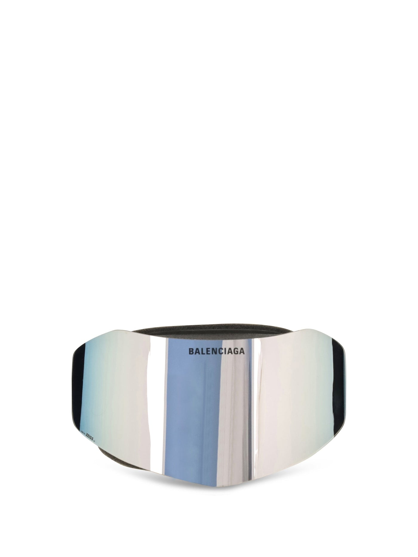Balenciaga 794371t0003 Mirrored Ski Mask Sunglasses — Silver Polyamide