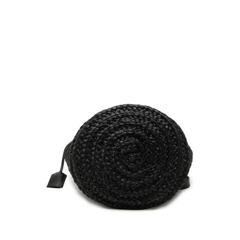 Small Raffia Panier Tote - Image 3