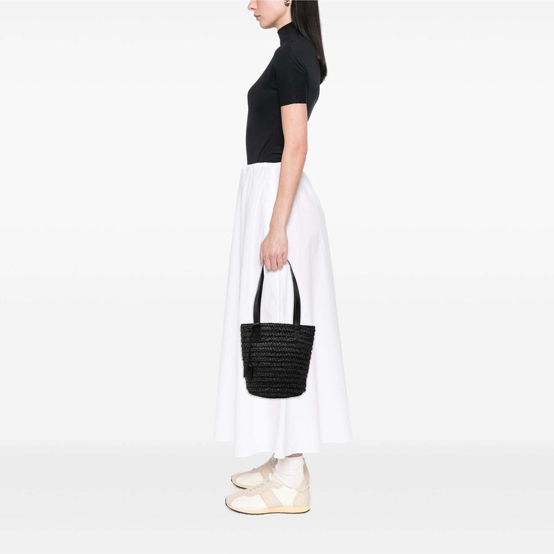 Small Raffia Panier Tote - Image 6