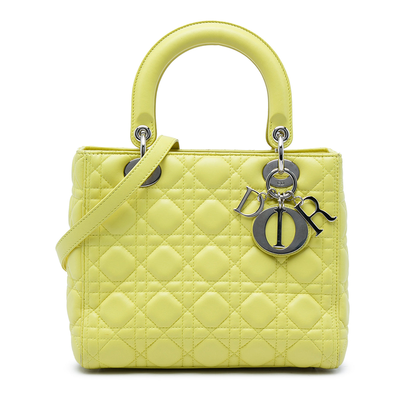 Medium Lambskin Cannage Lady Dior - Image 1