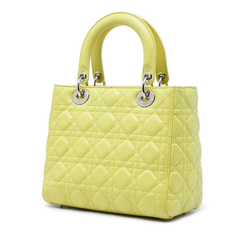 Medium Lambskin Cannage Lady Dior - Image 2