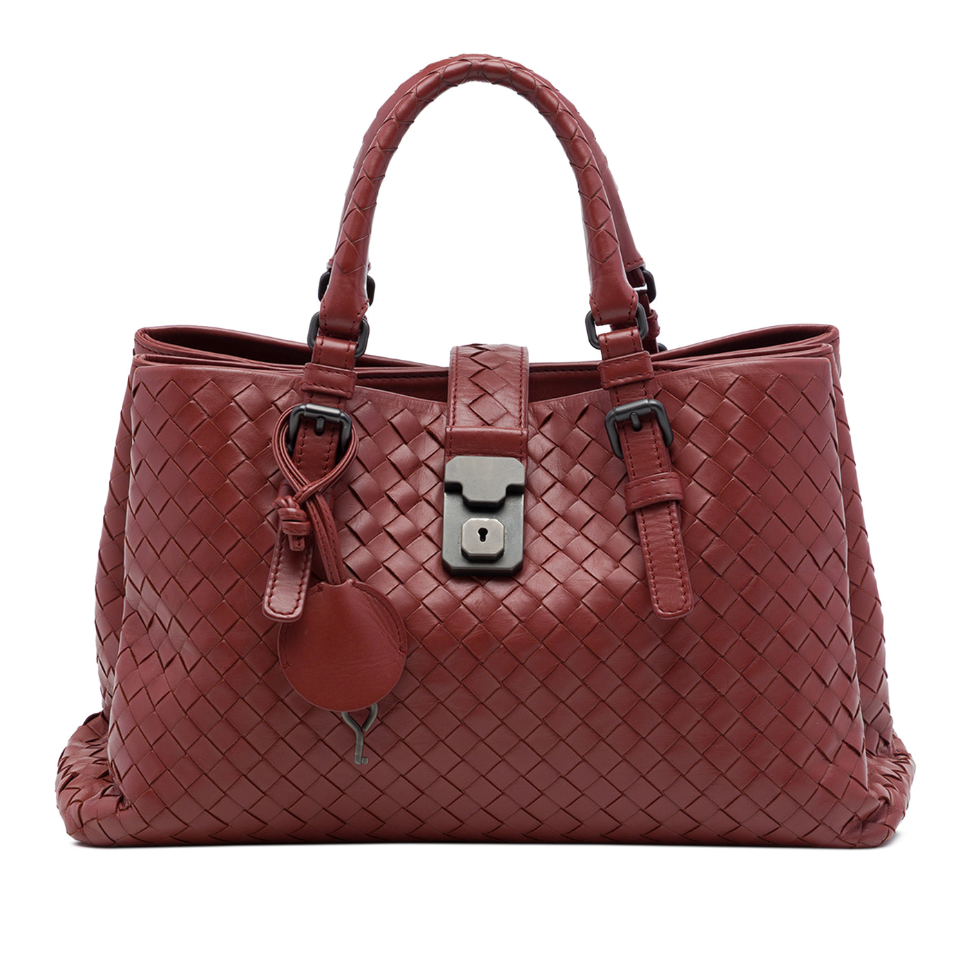 Small Nappa Intrecciato Roma Satchel - Image 1