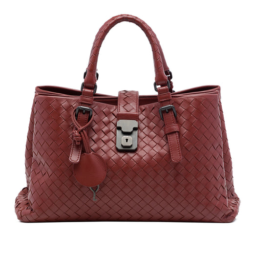 Small Nappa Intrecciato Roma Satchel - Image 1