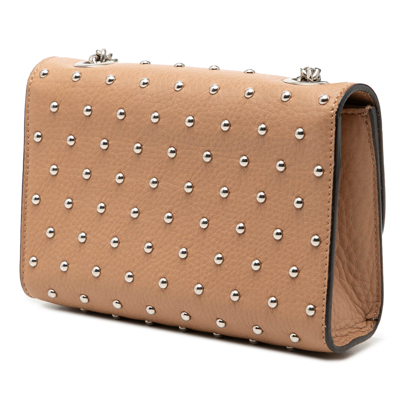 Small Calfskin Studded Miss Bamboo Crossbody - Image 2