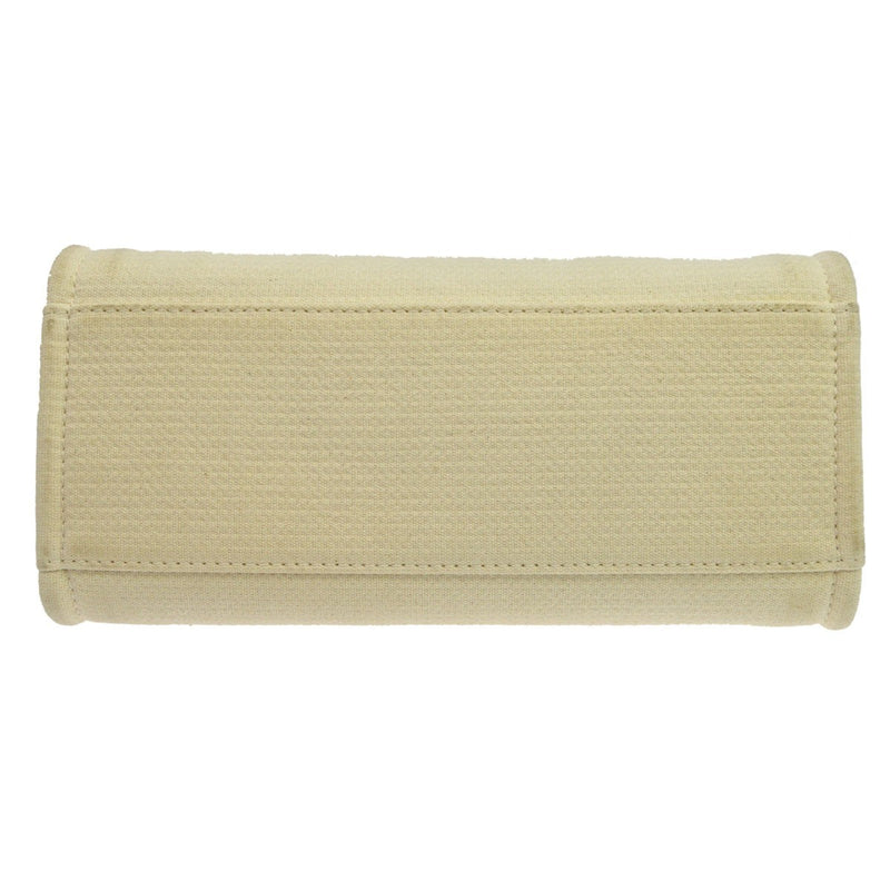 Chanel Deauville Nm Mixed Fibers White Canvas Bag