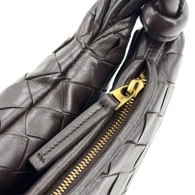 Bottega Veneta Gemelli Intrecciato Leather Black Bag