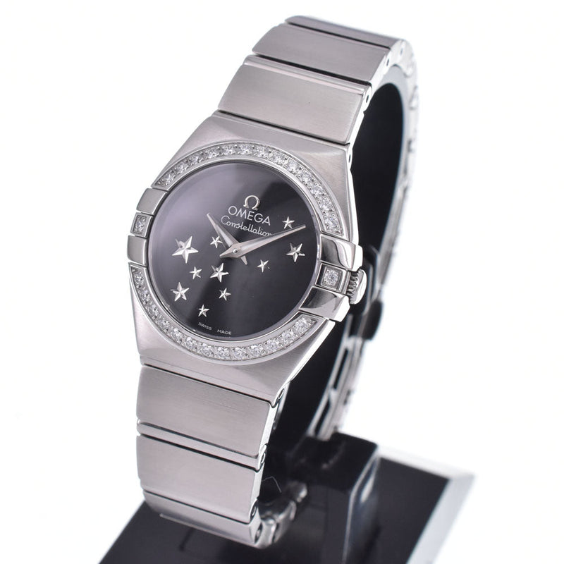 Omega Constellation Quartz Stainless Steel With Diamond Bezel And Markers Watches