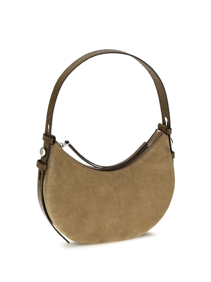 Tory Burch Romy Shoulder Bag — Beige Suede