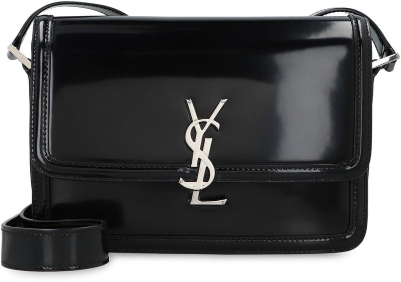 Saint Laurent Solferino Shoulder Bag — Black Calf