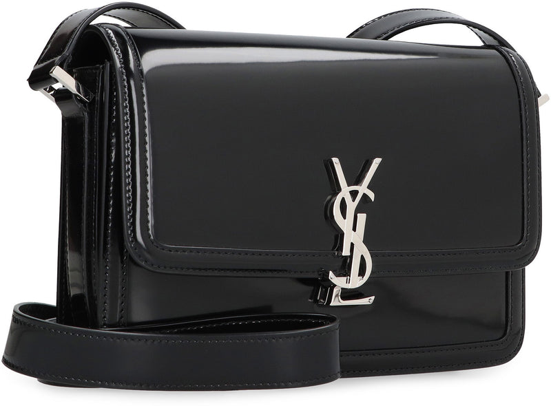 Saint Laurent Solferino Shoulder Bag — Black Calf