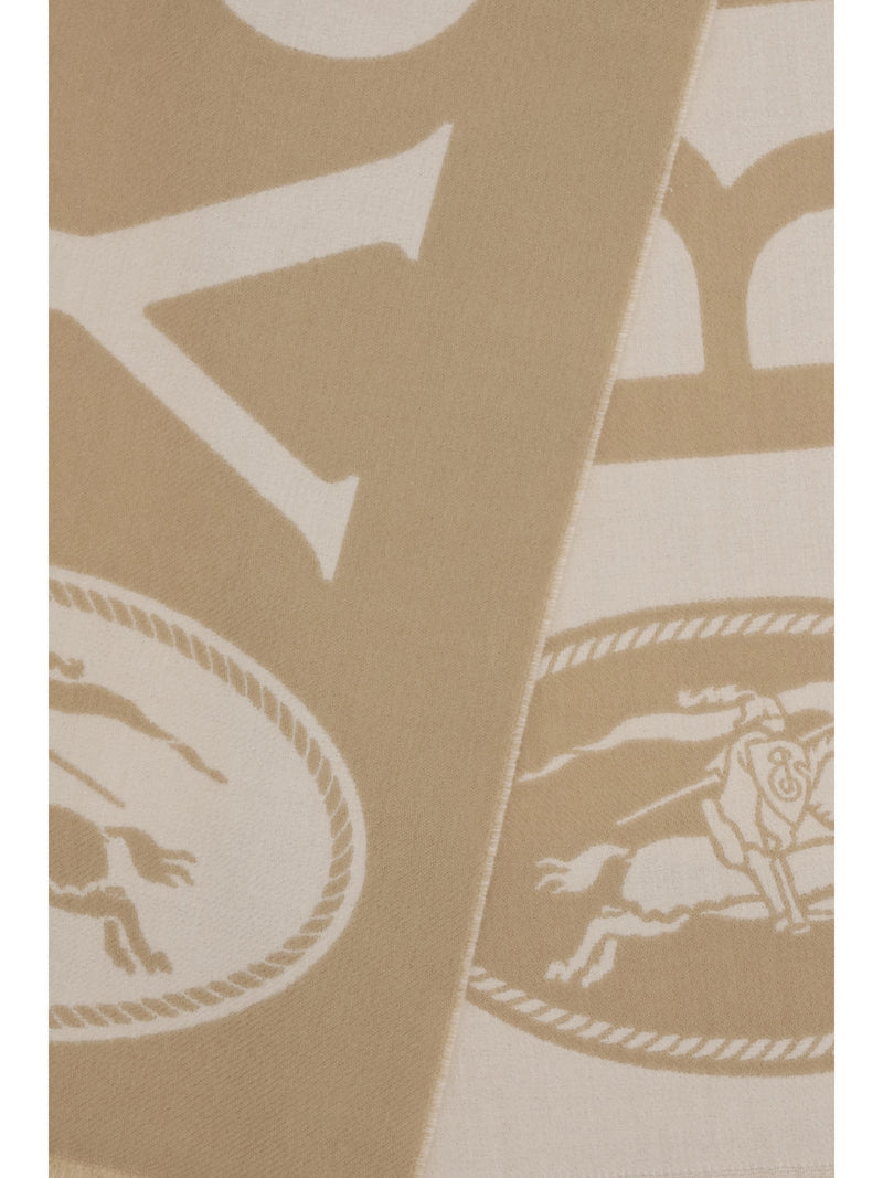 Burberry Merino Wool Scarf — Beige Scarfs