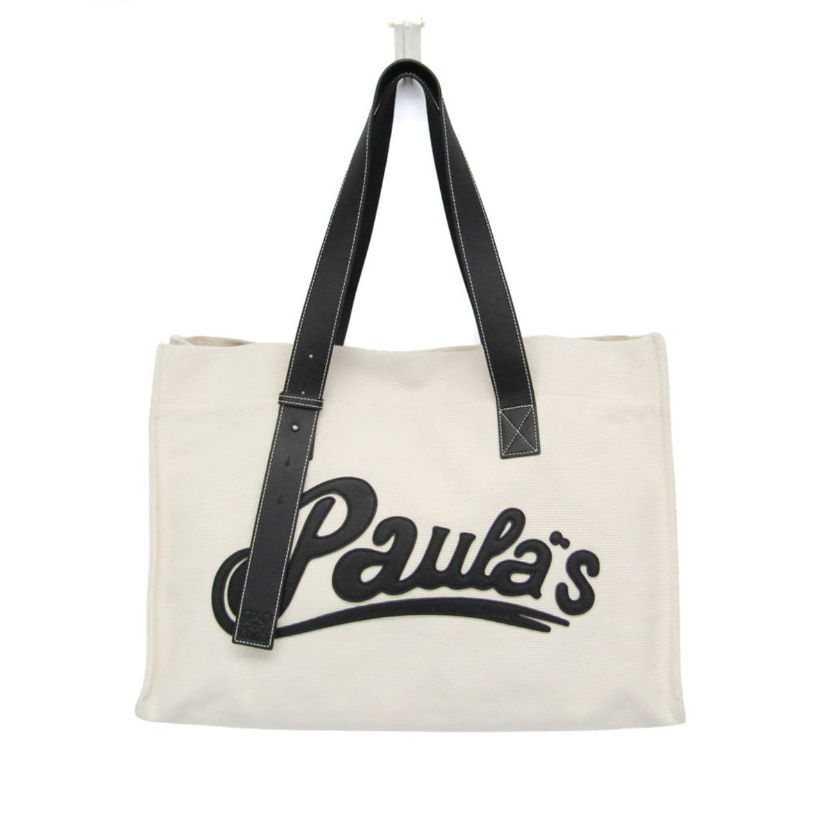Loewe Paulas Ibiza Tote Canvas With Applique Beige