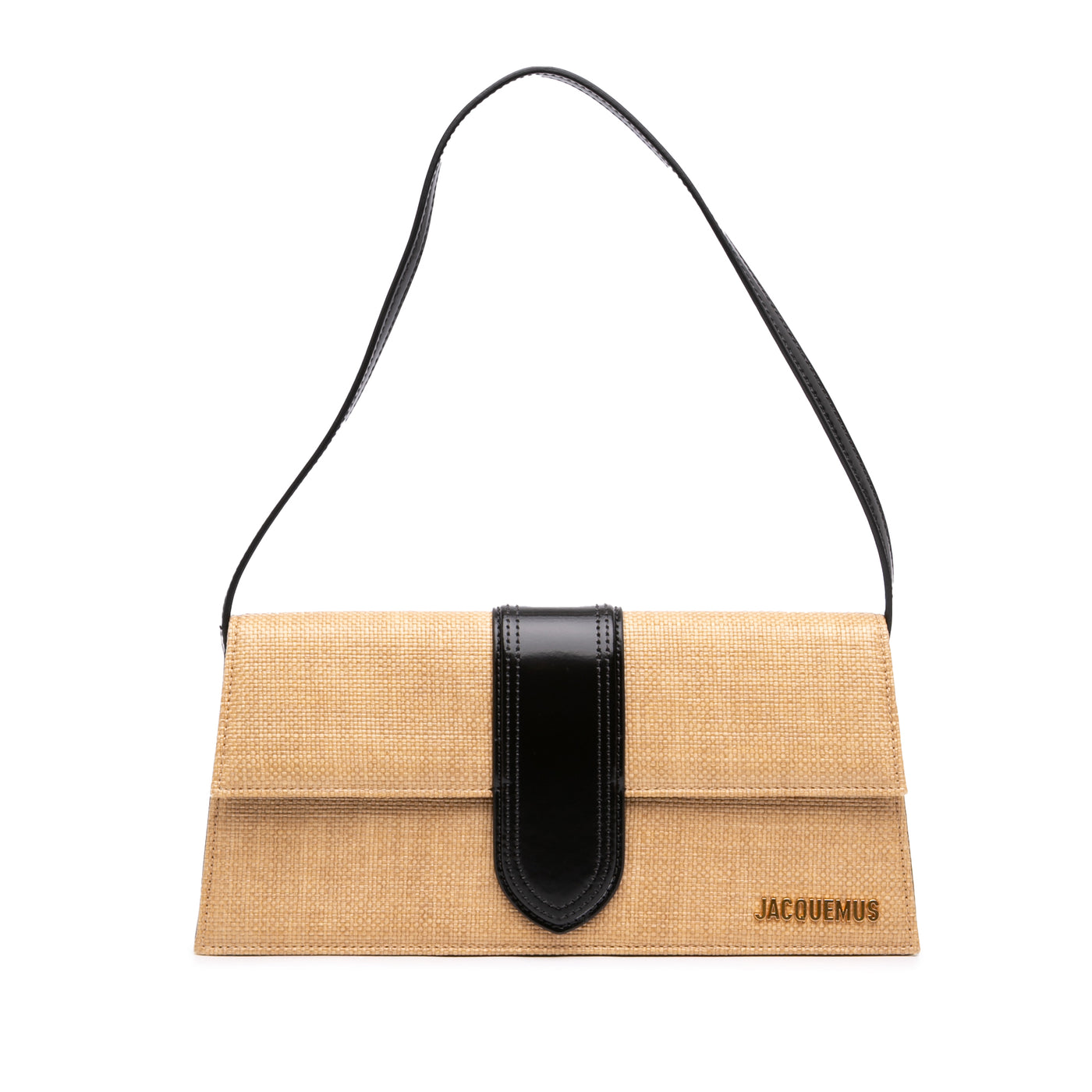 Raffia Le Bambino Long Shoulder Bag - Image 1