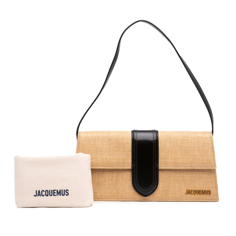 Raffia Le Bambino Long Shoulder Bag - Image 7