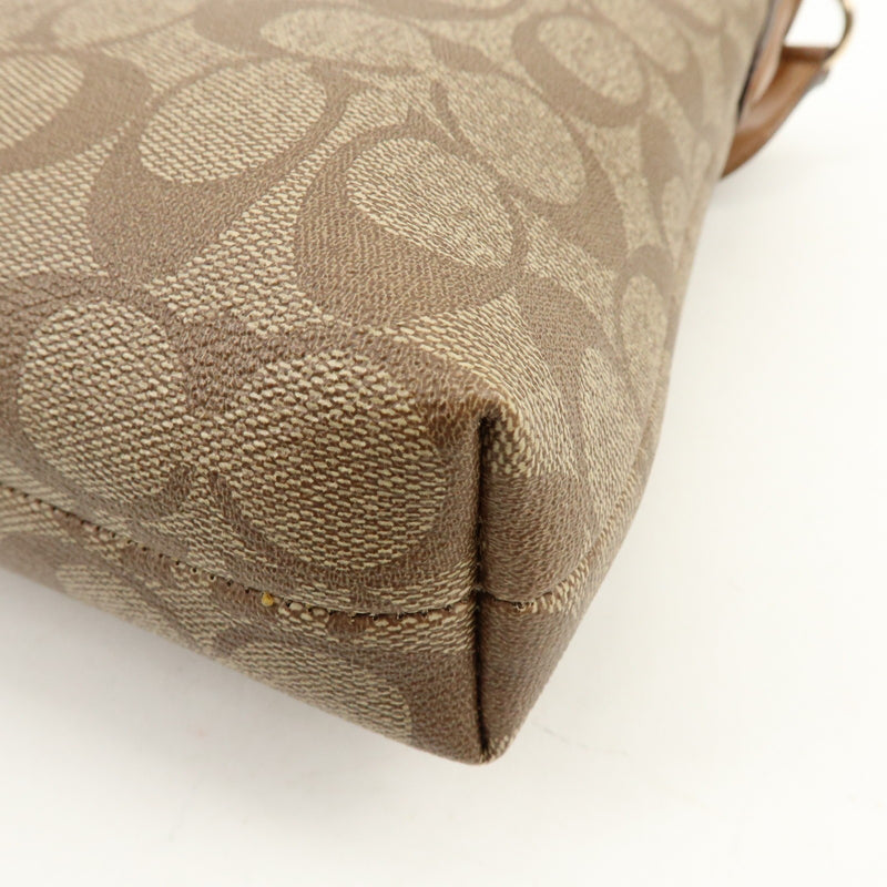 Coach Shoulder Canvas Brown Bag