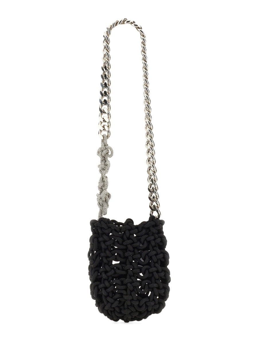 Kara Shoulder Bag — Black Nylon
