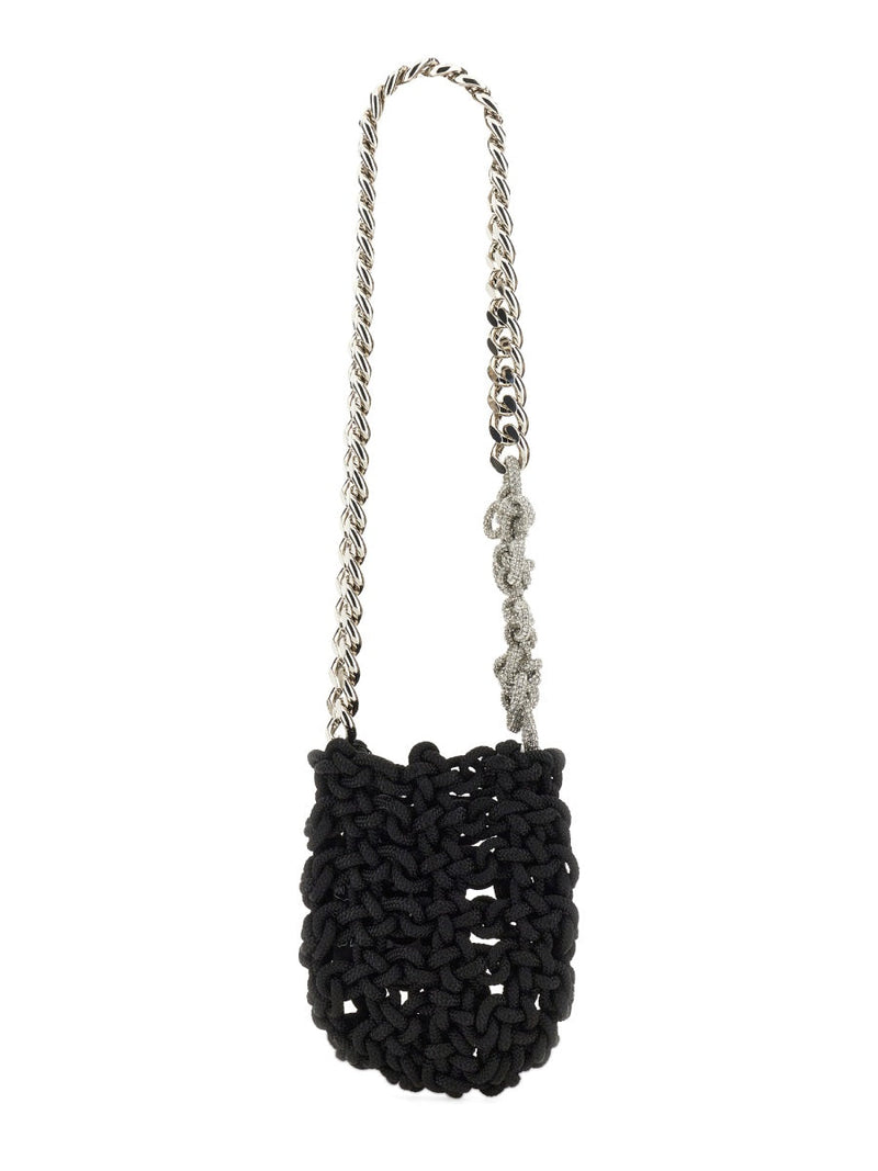 Kara Shoulder Bag — Black Nylon