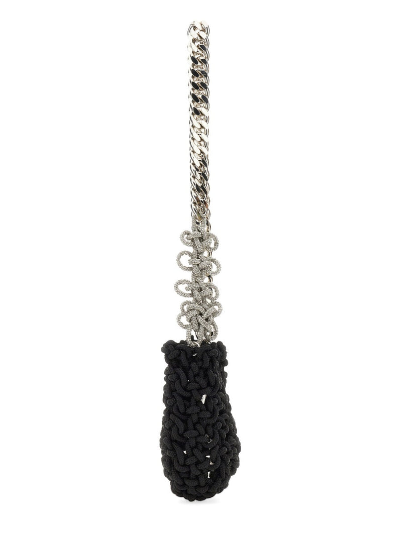 Kara Shoulder Bag — Black Nylon