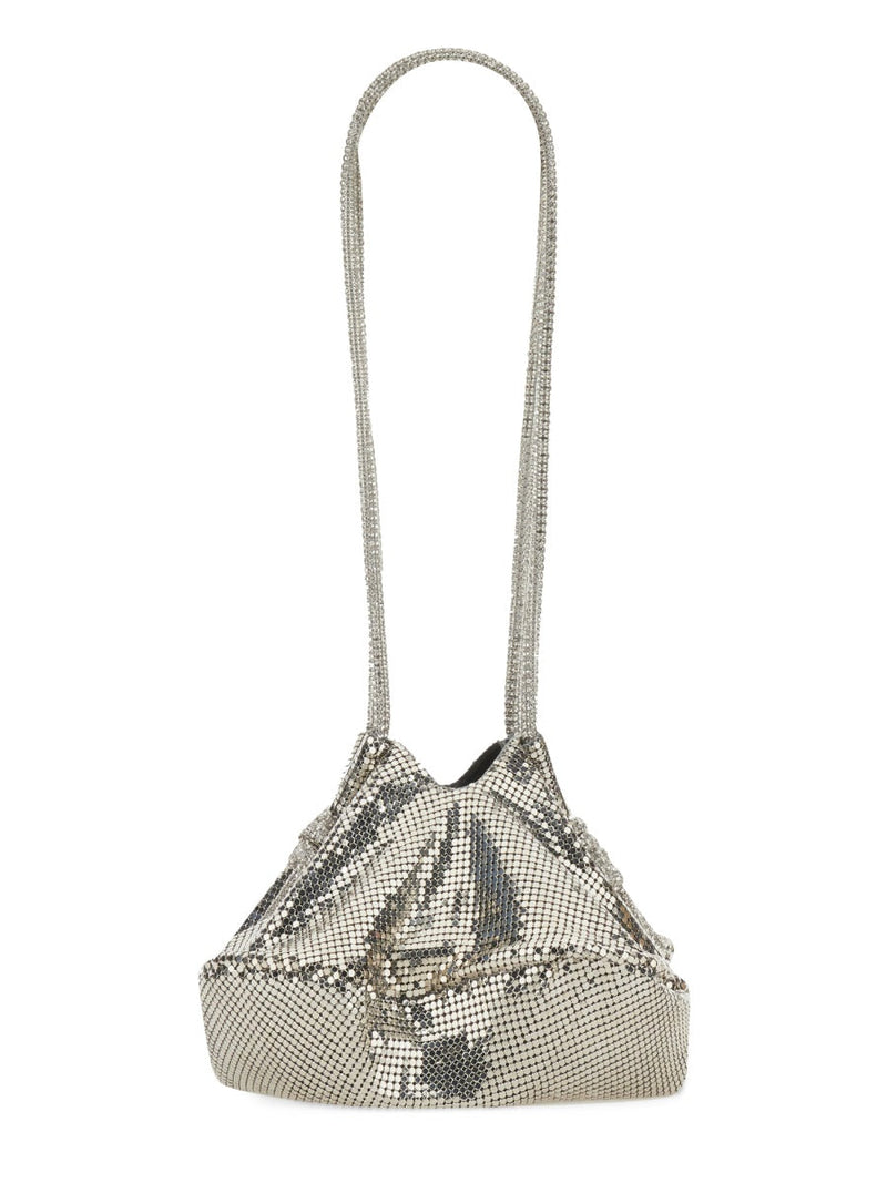 Kara Ufo Shoulder Bag — Silver Polyester