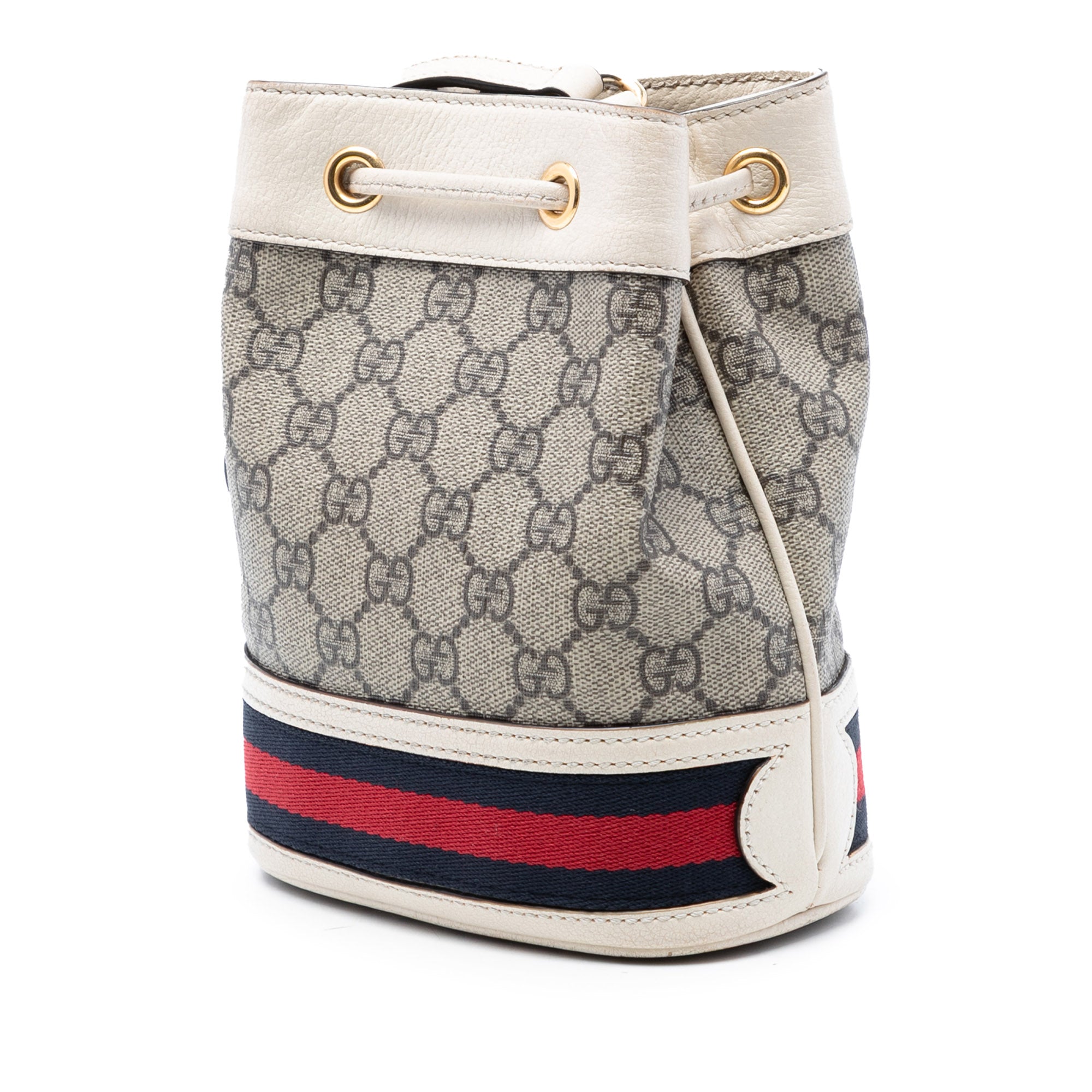 Mini GG Supreme Web Ophidia Bucket Bag - Image 2