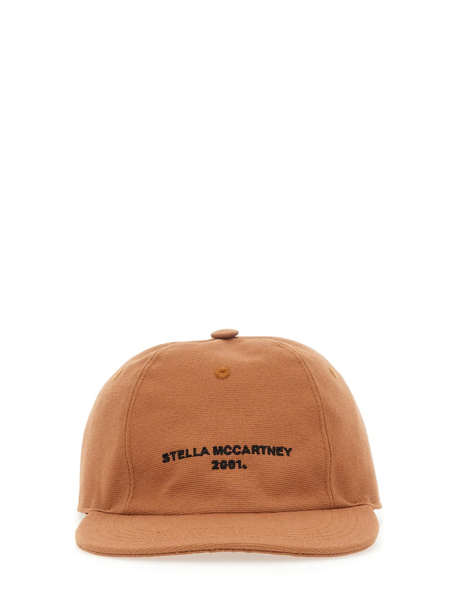 Stella Mccartney 570194_wp01182310 Cotton Baseball Cap — Beige Caps