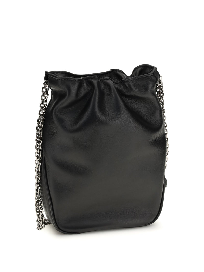 Roger Vivier Bucket Bag — Black Lambskin