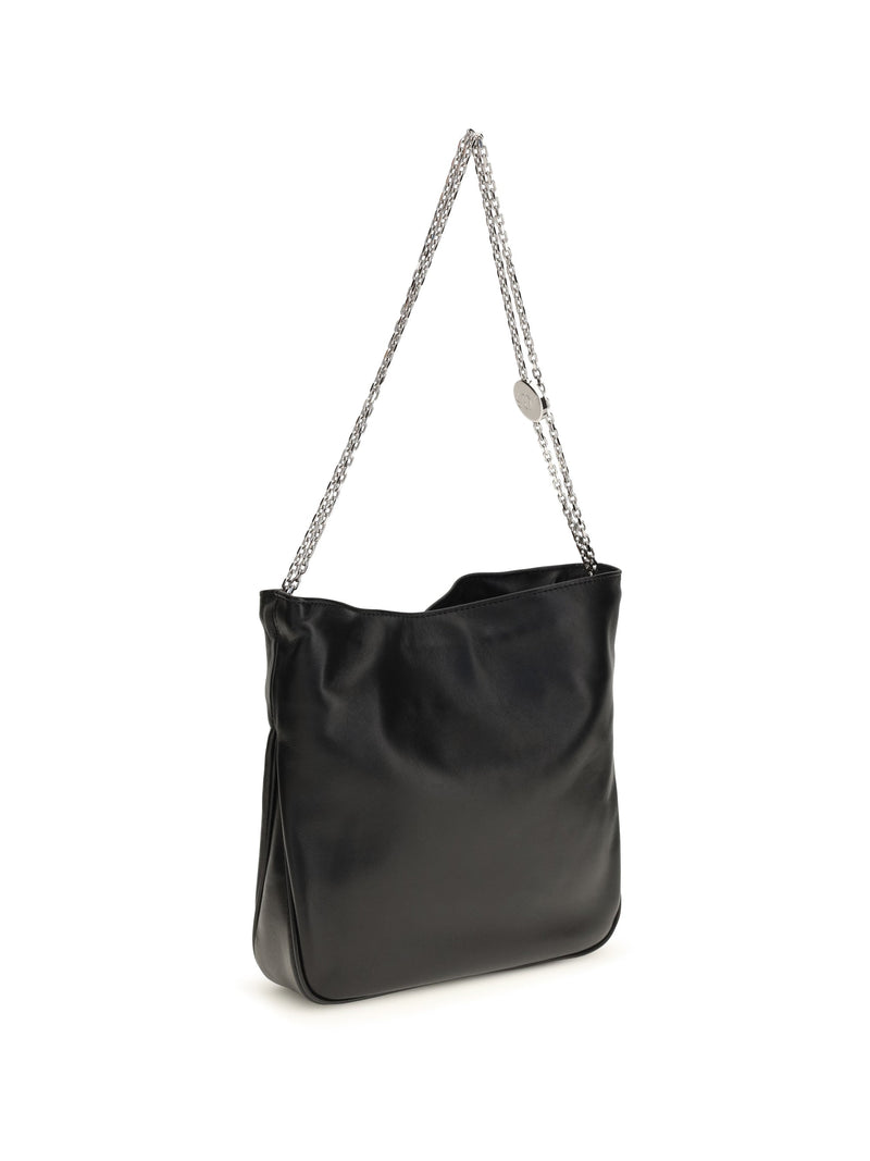 Roger Vivier Pilgrim Mini Shoulder Bag — Black Calf Leather