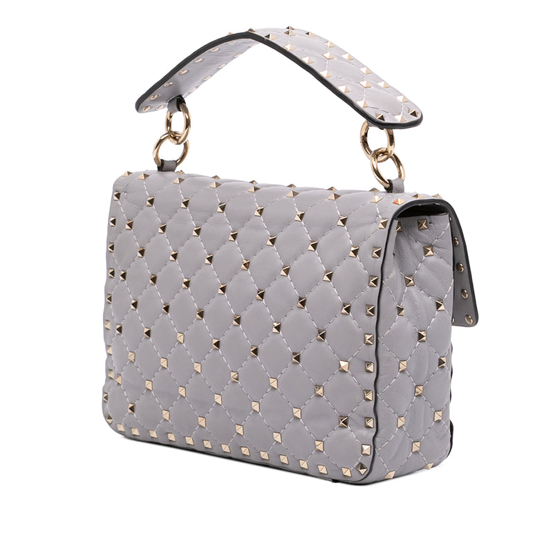 Medium Nappa Rockstud Spike Satchel - Image 2