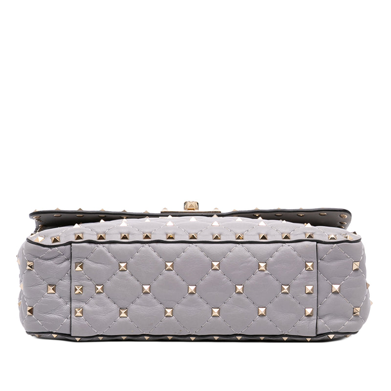 Medium Nappa Rockstud Spike Satchel - Image 3