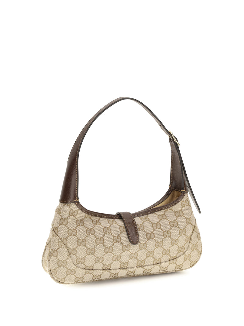 Gucci Jackie Slim Shoulder Bag — Beige